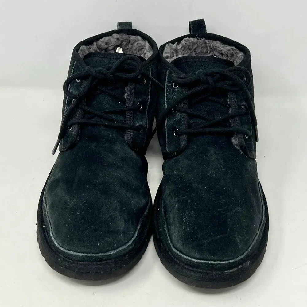 UGG 3236 Neumel Women's Suede‎ Wool Chukka Ankle Boots - Black - Size 12